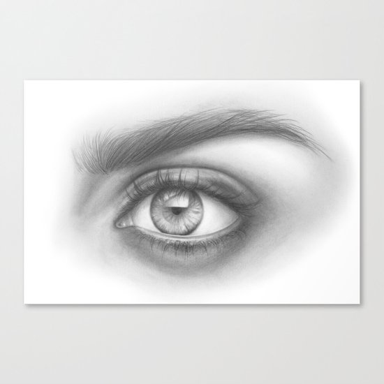 Eye Art Sexy Girl Beauty Model Woman Face Graphite