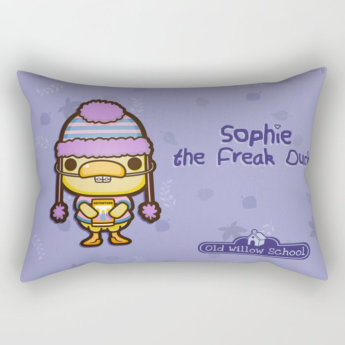 Sophie the freak Duck Rectangular Pillow