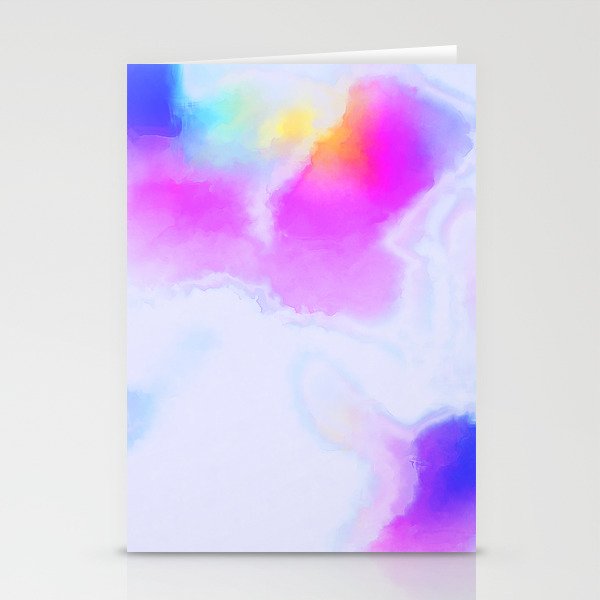 Rainbow Colors Flow Stationery Cards