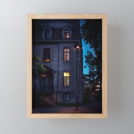 Montreal Streets Framed Mini Art Print