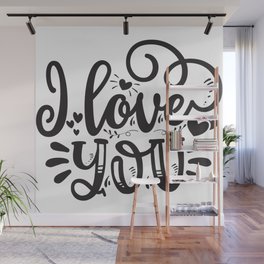 I Love You Wall Mural
