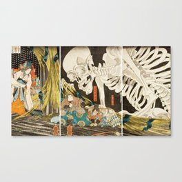 Takiyasha The Witch And The Skeleton Utagawa Kuniyoshi Canvas Print