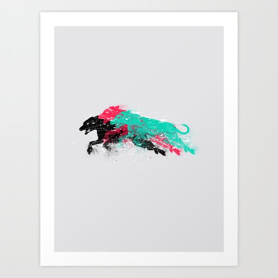 Dogs in action Art Print