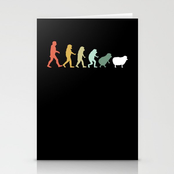 Funny Conspiracy Sheeps Are People Human Novelty Stationery Cards
