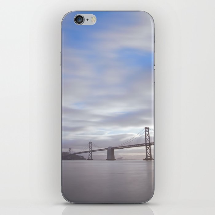 Bay Bridge on Cloudy Day iPhone Skin