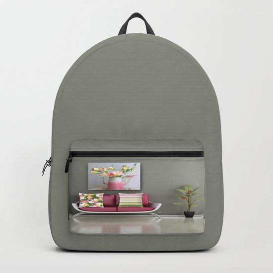 Coffee, Tea or Flowers Backpack