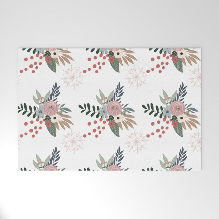 Christmas Pattern Welcome Mat