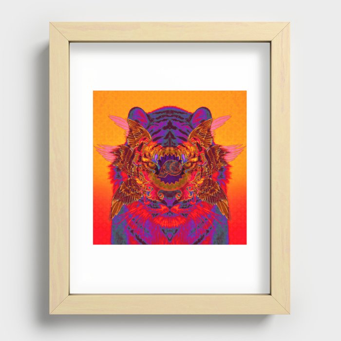 TIGER Recessed Framed Print