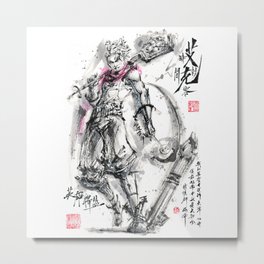 Chinese Ink Arcane Ekko League of Legends Metal Print | Japanese, Game, Graphicdesign, Japan, Videogames, Mangaka, Gamer, Animatedfilm, Weeb, Watercolor 