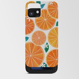 Orange Slices With Blossoms iPhone Card Case