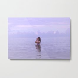 A Swim in Lilac Waters Metal Print