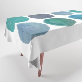 Cool Watercolor Circles Tablecloth