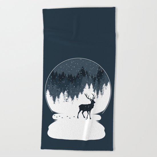 Boule à Neige Beach Towel