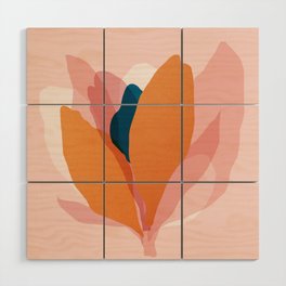 Abstraction_Floral_Blossom Wood Wall Art