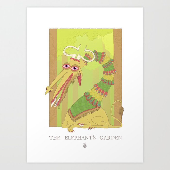 The Elephant's Garden - The Perpetual Glibb Art Print
