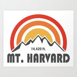 Mt. Harvard Colorado Art Print