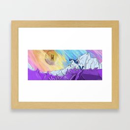 A Wild Pandoracorn in a field of Eridium  Framed Art Print