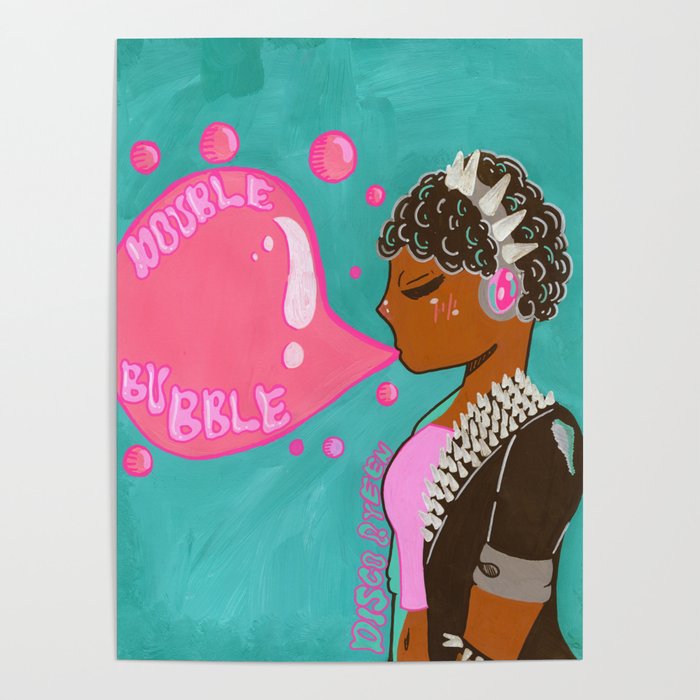 Double Bubble, Disco Queen Poster by CrystallizedPastel Society6