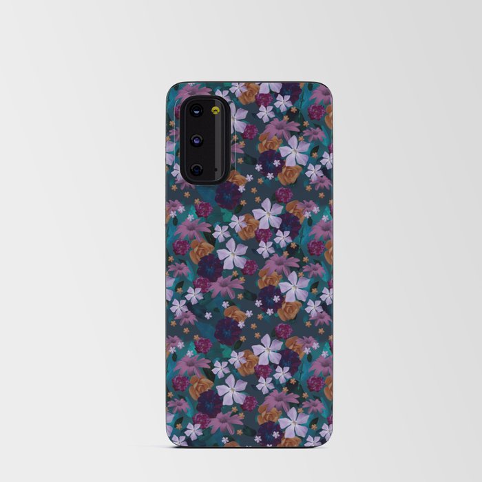 Midnight Garden Blooms Android Card Case