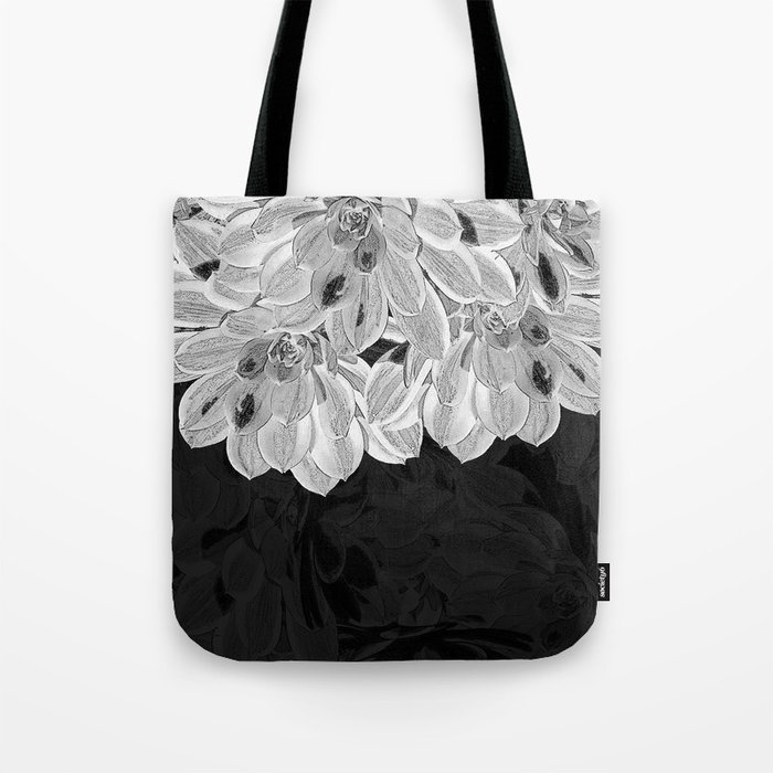 Black and white flower discount bag
