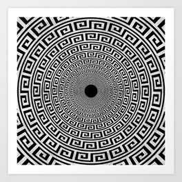 Infinite Greek Circles Art Print