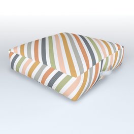 Delicate diagonal stripes Outdoor Floor Cushion