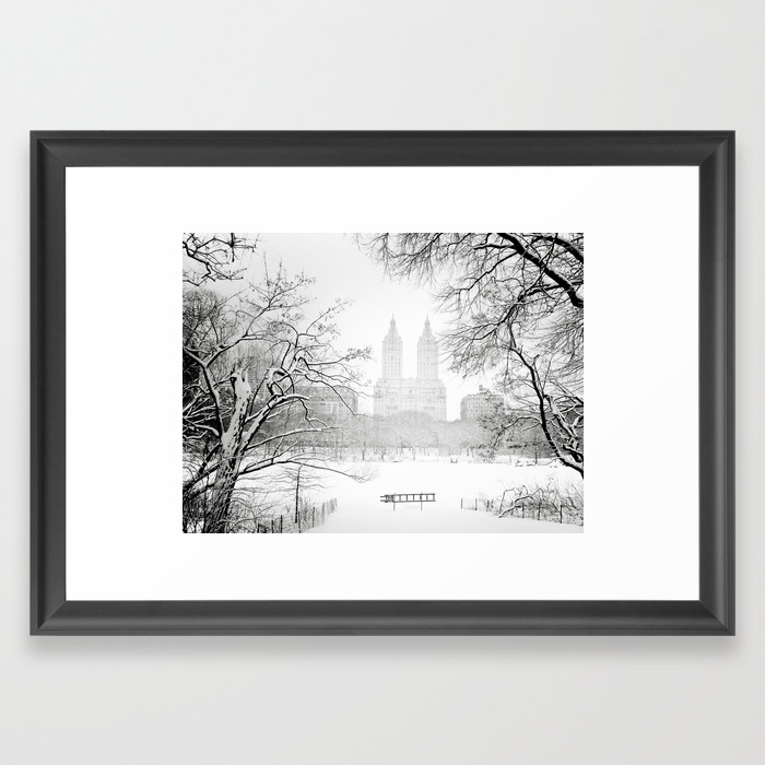 Winter Central Park New York City Framed Art Print By