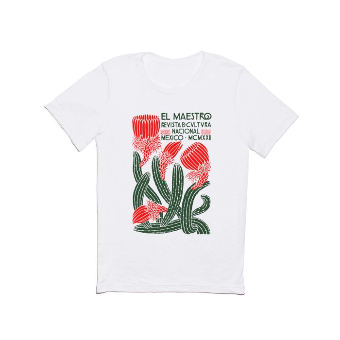Vintage Cactus Design - El Maestro National Culture Magazine T Shirt