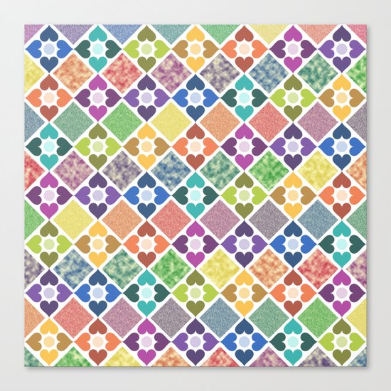 Colorful Floral Pattern III Canvas Print