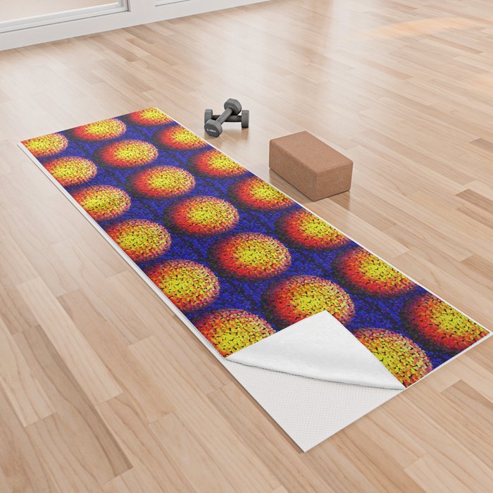 Great Balls of Fire Yoga Towel