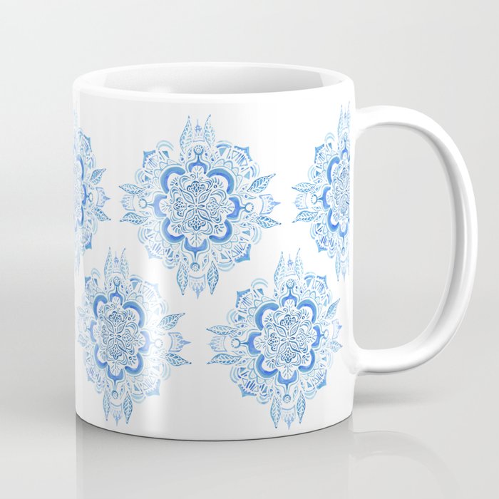 Blue Mandala Coffee Mug by KaaatieFraga | Society6