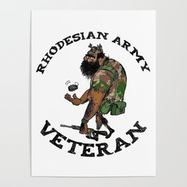 Rhodesian Army Veteran (Color) Poster