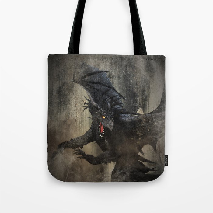 Black Dragon Tote Bag