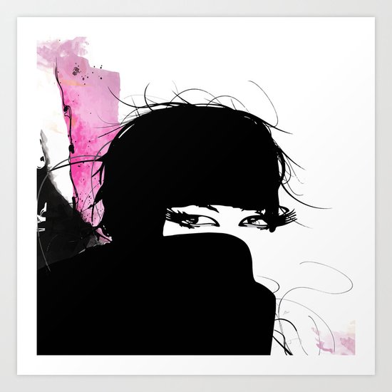 Demure Art Print