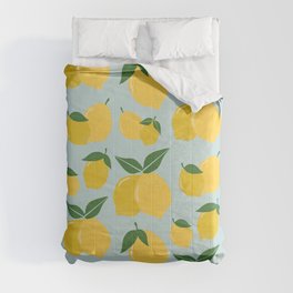 Lemons Yellow Mint Comforter