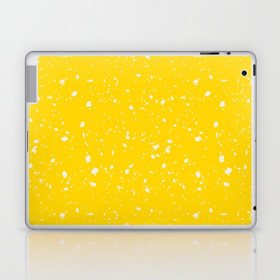 Yellow Terrazzo Seamless Pattern Laptop & iPad Skin