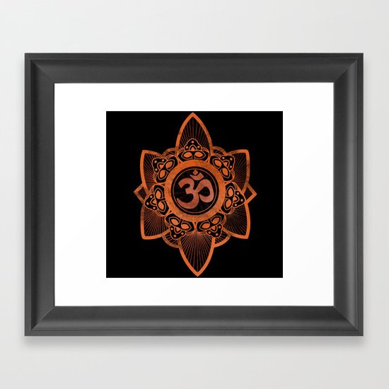 Ohm - Yoga Print Framed Art Print