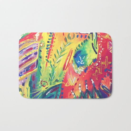Splashes of colour Bath Mat