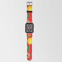 Summer, citrus ,Sicilian style ,lemon fruit pattern  Apple Watch Band