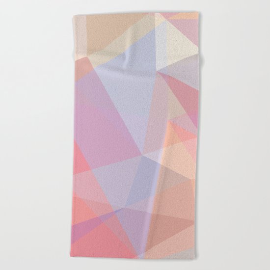 Powder Geometry - bright Beach Towel