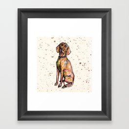 Hungarian Vizsla Dog Framed Art Print