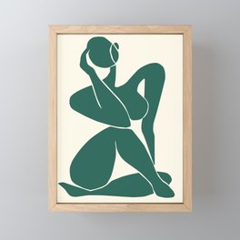 Body in Jade Framed Mini Art Print