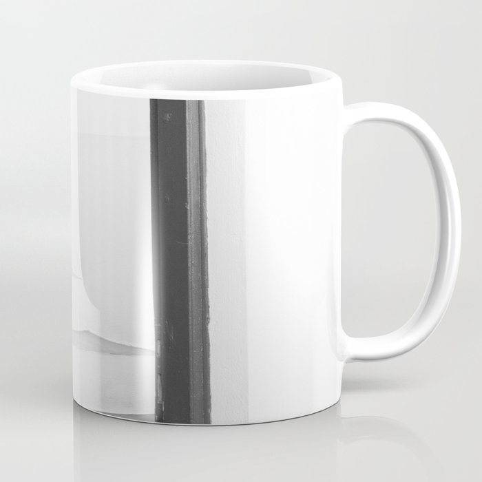 Santorini Oia Stairs Black White #2 #wall #art #society6 Coffee Mug