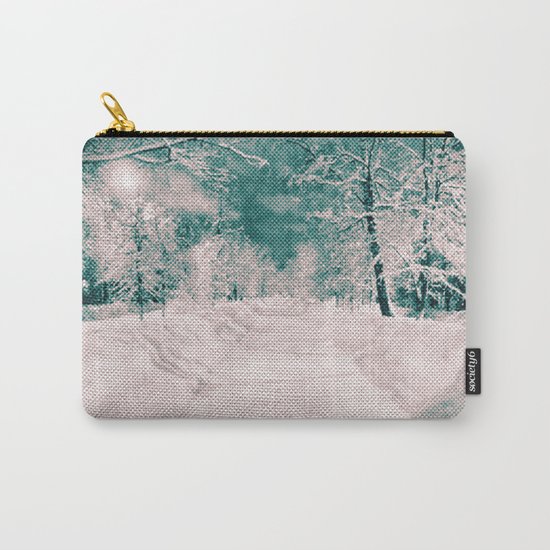 Winter wonderland. Halftone effect Carry-All Pouch