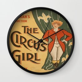 Vintage poster - The Circus Girl Wall Clock