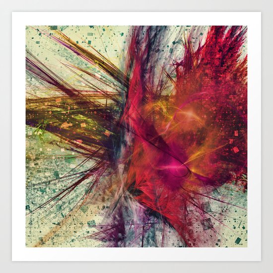 Fractal zen Art Print