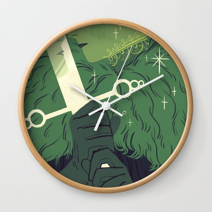 Page of Swords Wall Clock