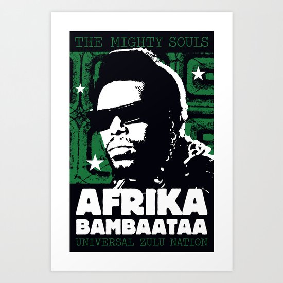 The Mighty Souls: Afrika Bambaataa Art Print