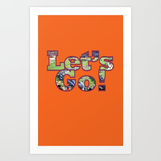 Let's Go! Football Art Print