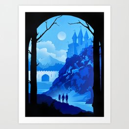 Hogwart Castle Art Print